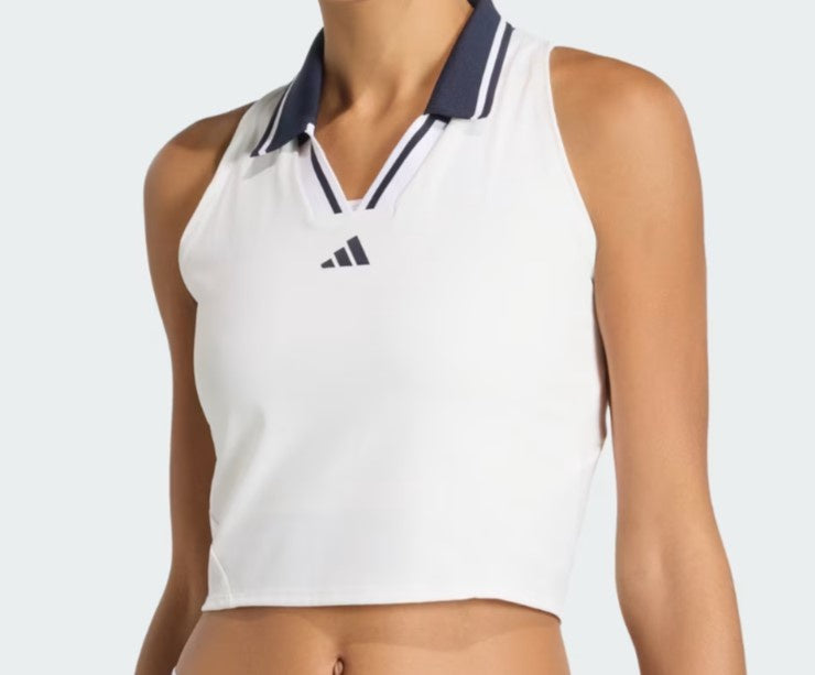 Adidas Women's Crop Tank Pro- Style: KA8883 White
