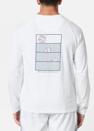 Original Penguin Men's Tennis Ball Longsleeve Top- O1KFF023SU