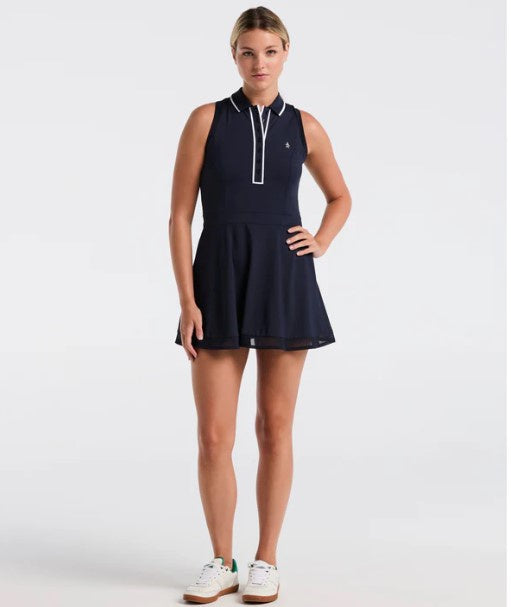 Penguin  Women's Veronica Sleeveless Golf Dress-Black Iris