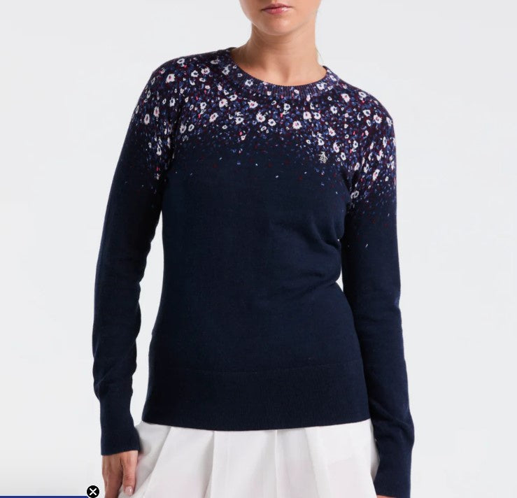 Penguins Women's Floral Printed Sweater-417