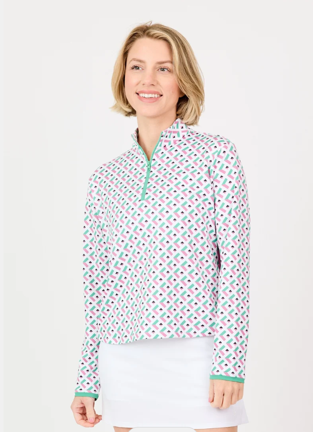 Sofibella Half Zip Long Sleeve Nantucket-