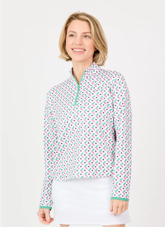 Sofibella Half Zip Long Sleeve Nantucket-