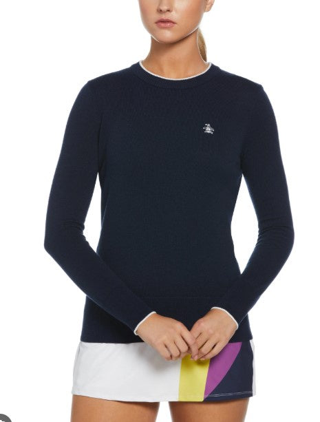 Original Penguin Women's Solid Pullover Sweater-417