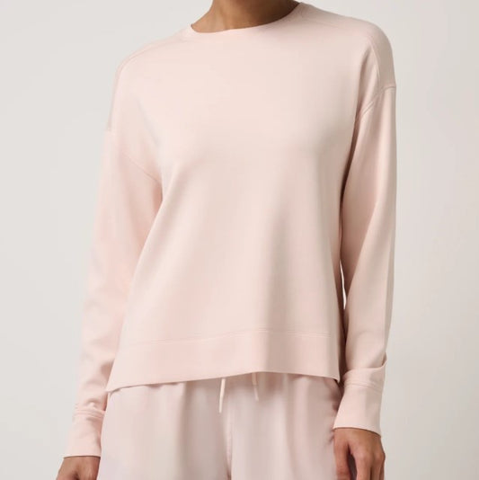 Travis Mathew Women's Skyloft Soft Crew-A46773 Sheer Pink