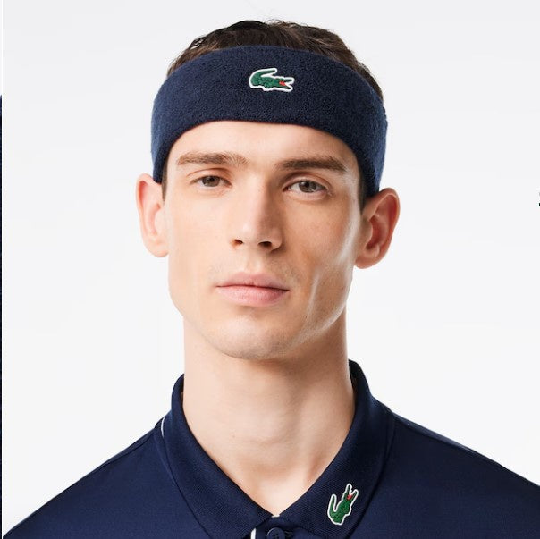 Lacoste Men's Jersey Tennis Headband- RL7569 51 166- Navy