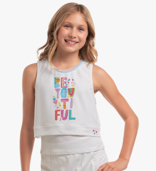 Lucky In Love Girls Beautiful Bloom Tank