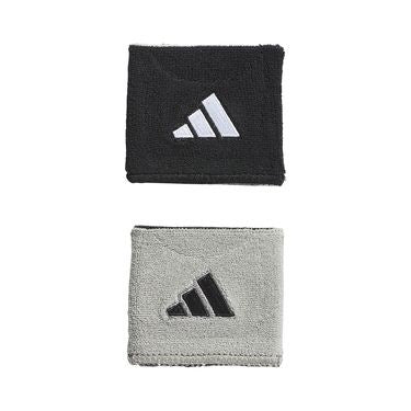Adidas Interval Reversible 2.0 Wristbands - Black/White/Aluminum