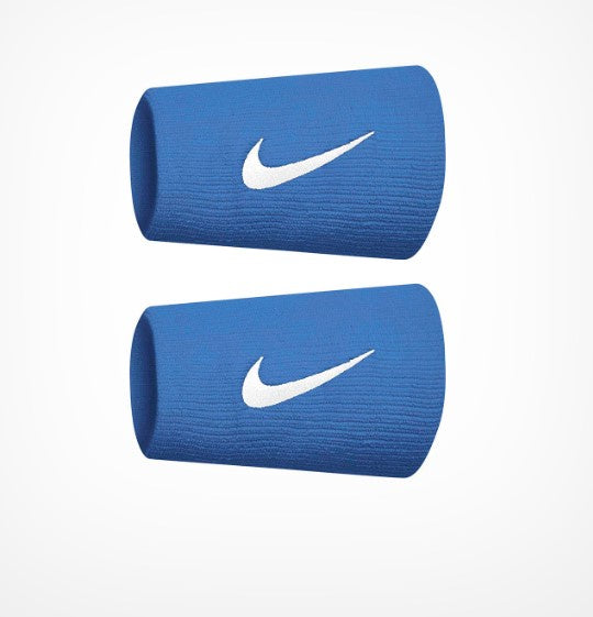 Nike Swoosh Double Wrist Band - Bright Blue