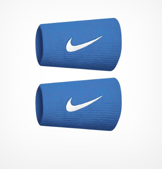 Nike Swoosh Double Wrist Band - Bright Blue