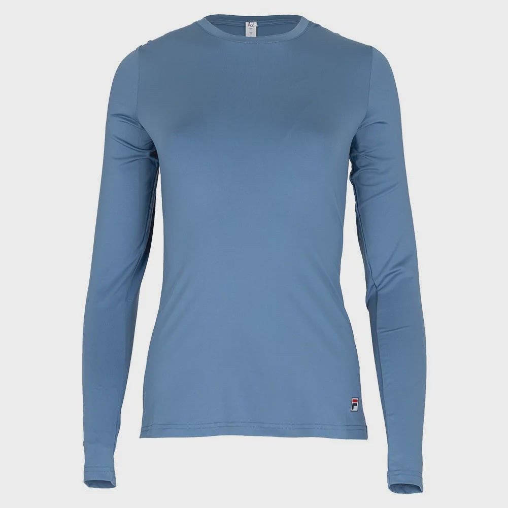 Fila Women's Pickleball UV Blocker Long Sleeve Shirt - Elemental Blue