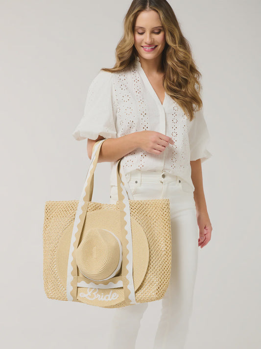 Shiraleah Straw Tote and Hat Set