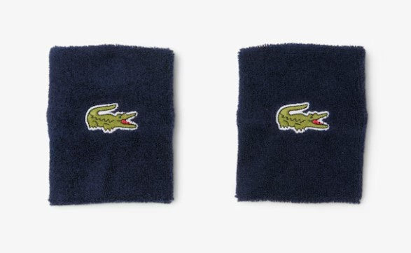 Lacoste Men's Stretch Jersey Wristbands- Navy