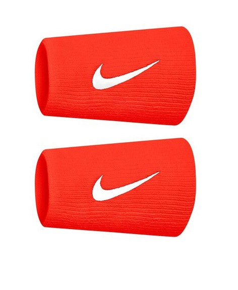 Nike Swoosh Double Wrist Band - Bright Red