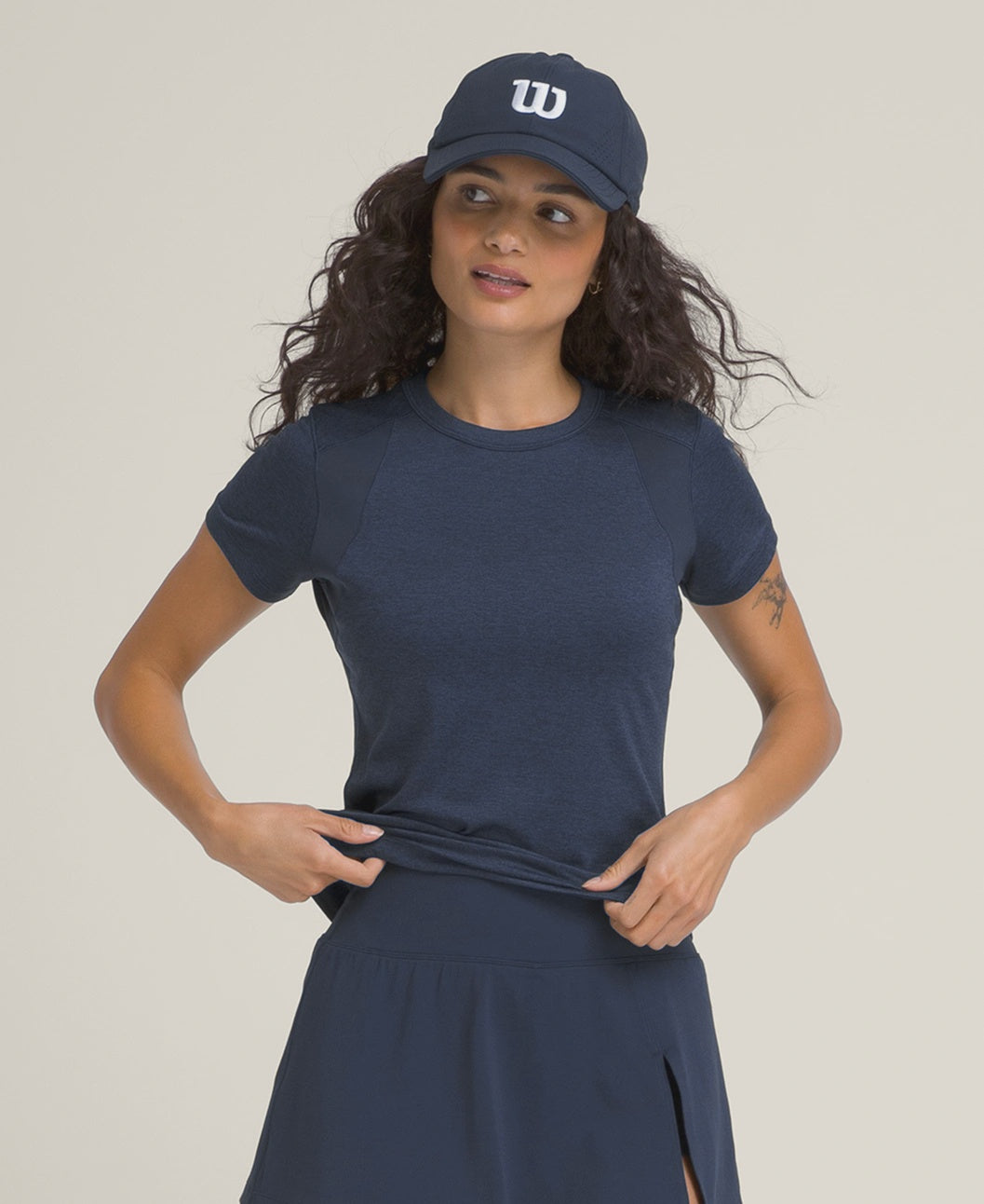 Wilson Women's All Day Tee Classic Navy - WW00468531