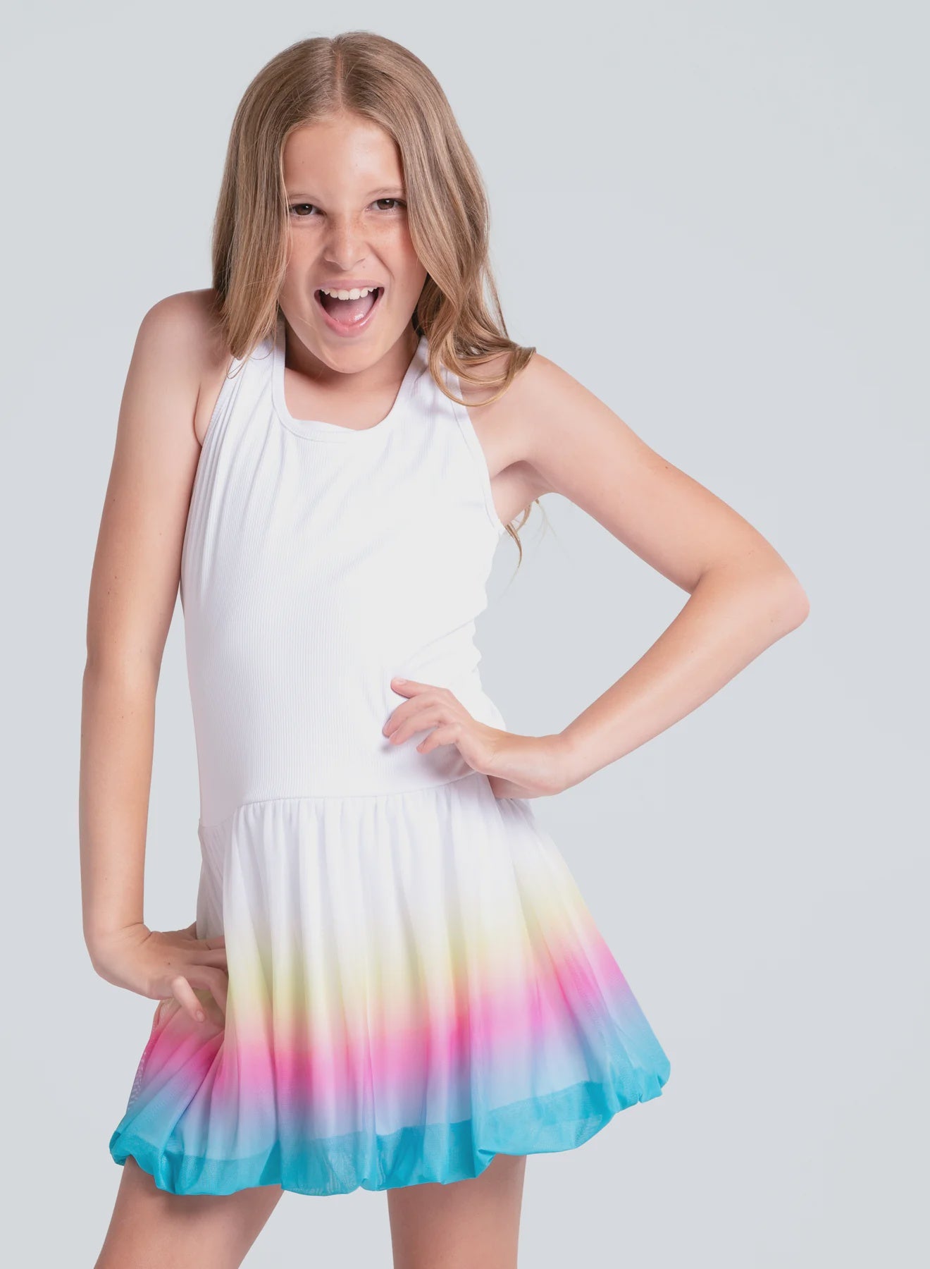 Lucky in Love Girls Bubble Dress- D22-46G155