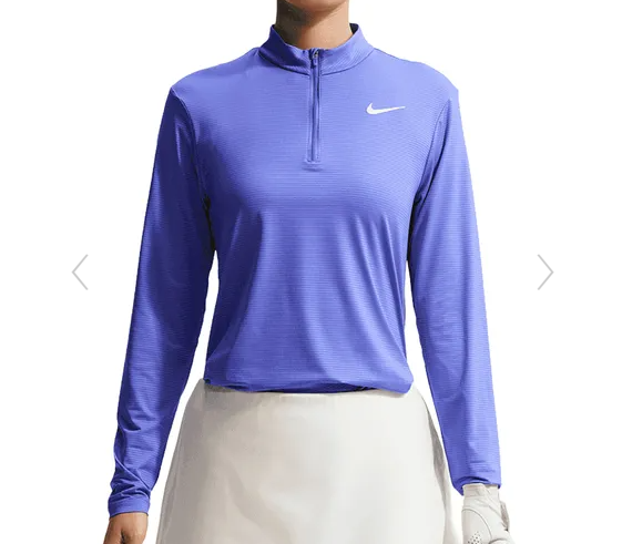 Nike Women's Victory Quarter Zip Long Sleeve Top- HF6586- 570
