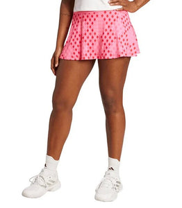 Adidas Women`s Club Graphic Tennis Skort Lucid Pink and Better Scarlet-  JY5132