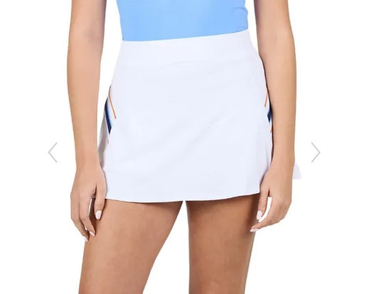 Sofibella Women's Classic Currents 14"Inch Skort- 2448 WHT