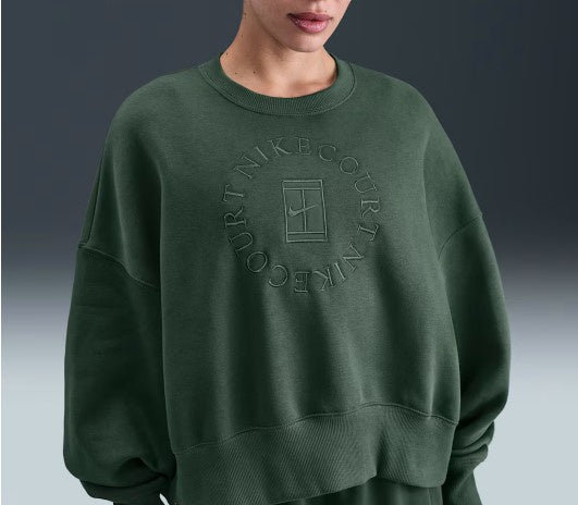 Nike Women's Court Heritage Phoenix Fleece Over-Oversized Crew-Neck Sweatshirt/ HJ8988-323