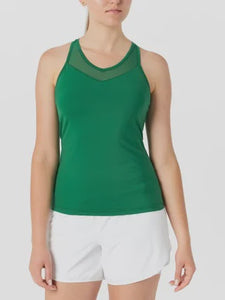 Fila Women's La Finale Racerback Mesh Tank - Green
