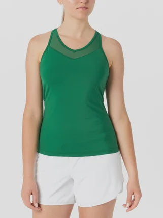 Fila Women's La Finale Racerback Mesh Tank - Green