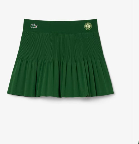 Lacoste Women's Ultra Dry  Tennis Skirt with Liner Green JF0385 51 313