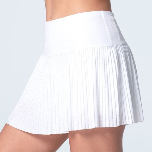 Lucky In Love Women's  Cheetah Print Skirt  CB677-110 WHT