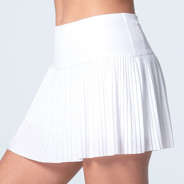 Lucky In Love Women's  Cheetah Print Skirt  CB677-110 WHT