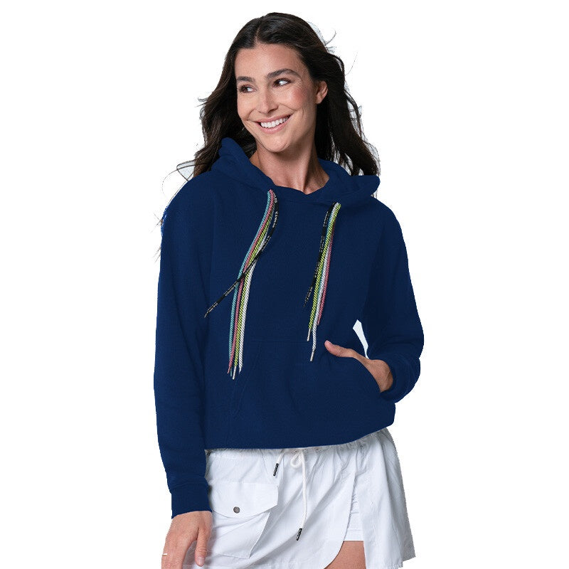 Lucky In Love Women's Chroma Cord Hoodie  Midnight CX120-401