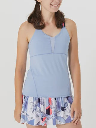 Lucky In Love Women's Triple Strap Tank w/Bra - CLD