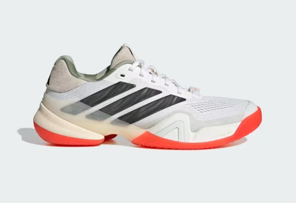 Adidas Men's Barricade 14 Tennis Shoes- Cloud White / Carbon / Wonder White: KK3834