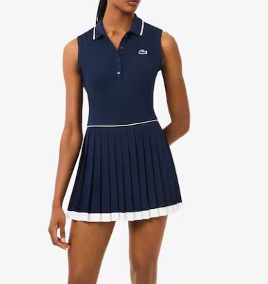 Lacoste Women's Ultra Dry Tennis Heritage Dress Navy-  EF8582 51 HID