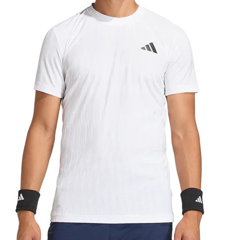 Adidas Men's Free lift Tennis Tee White- KA5894