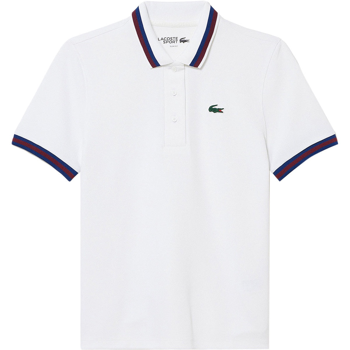 LACOSTE ホワイト ポロシャツ FR6 Club Med 45 ラコステ LACOSTE オーバーサイズスナップボタンポロシャツ