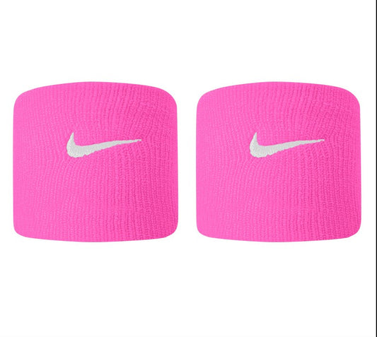 Nike Swoosh Single Classic Wristband- Hot Pink/White