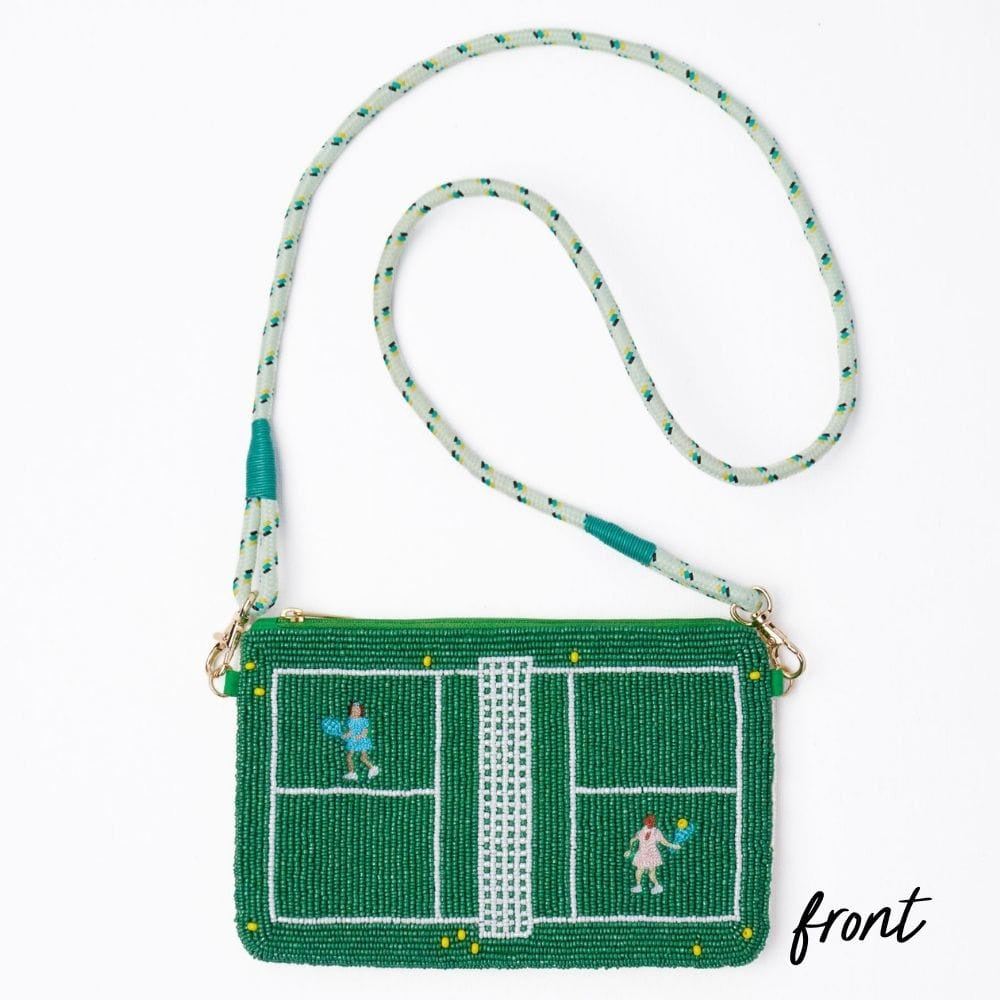 Ink and Alloy Seed Beed Cluth with Strap SBPR0607