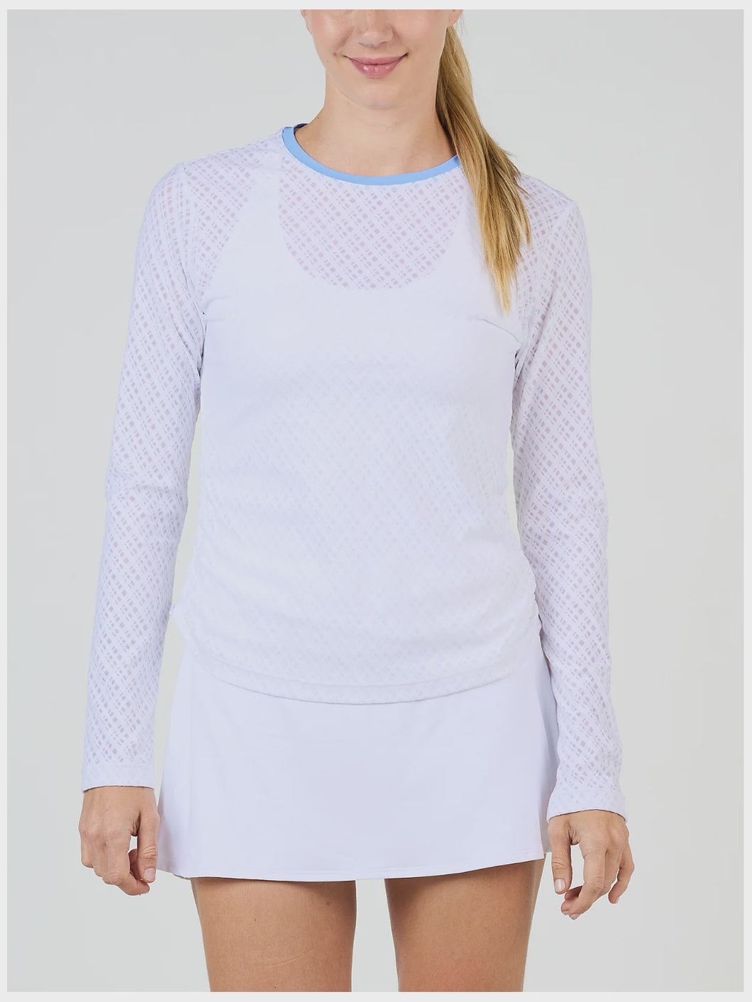 Sofibella Women's Spring Tide Mesh Long Sleeve