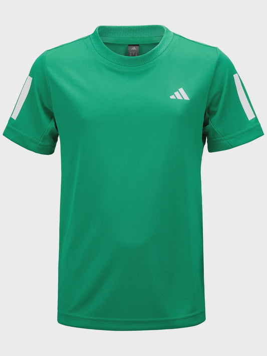 Adidas Boys' Club 3-Stripe Tennis Tee Green- JP1047