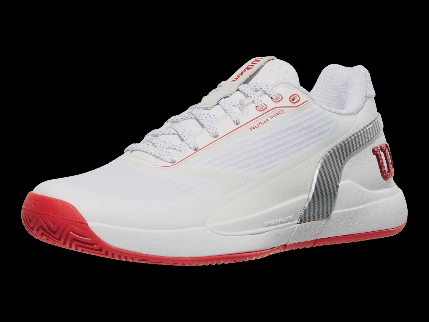 Wilson Rush Pro 5 White/Red/Black CTC Men's Shoes WRS01048001