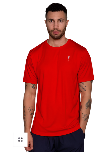 RS Sports  Men's Performance Tee -  Striking Red