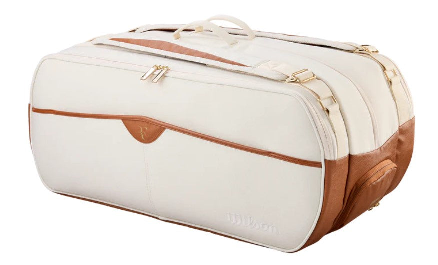 Wilson RF Lawn Collection Tournament Racket Bag 15 Pack Cream -WR8054901001