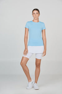 Sofibella UV Short Sleeve Top - Cloud