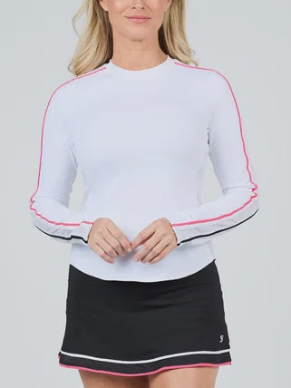 Sofibella Cool mesh Longsleeve-2346 White