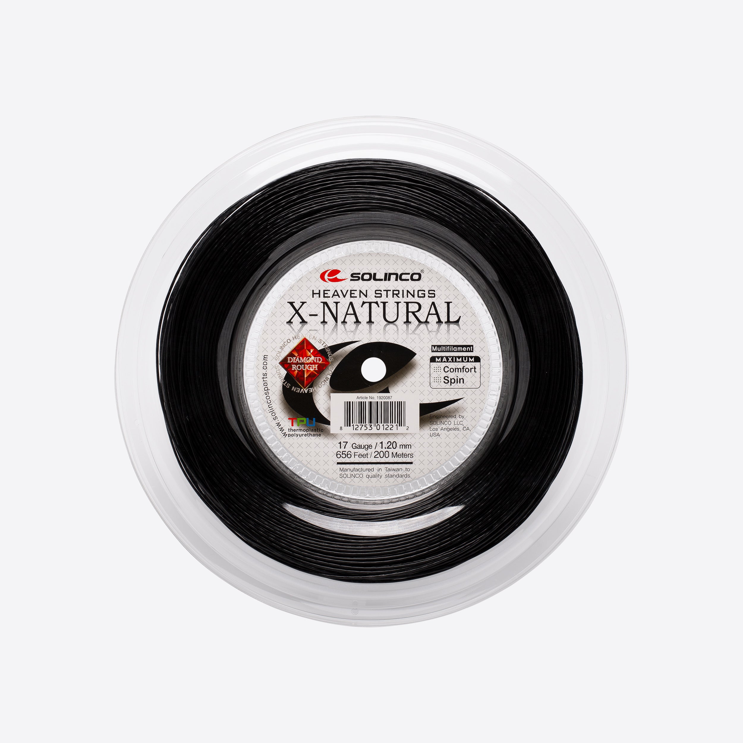 Solinco Heaven Strings X-Natural 17/1.25 GaugeTennis String Reel