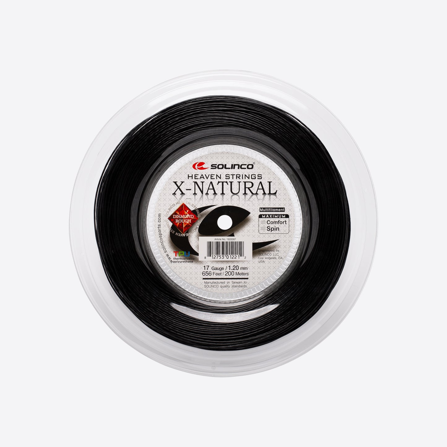 Solinco Heaven Strings X-Natural 17/1.25 GaugeTennis String Reel