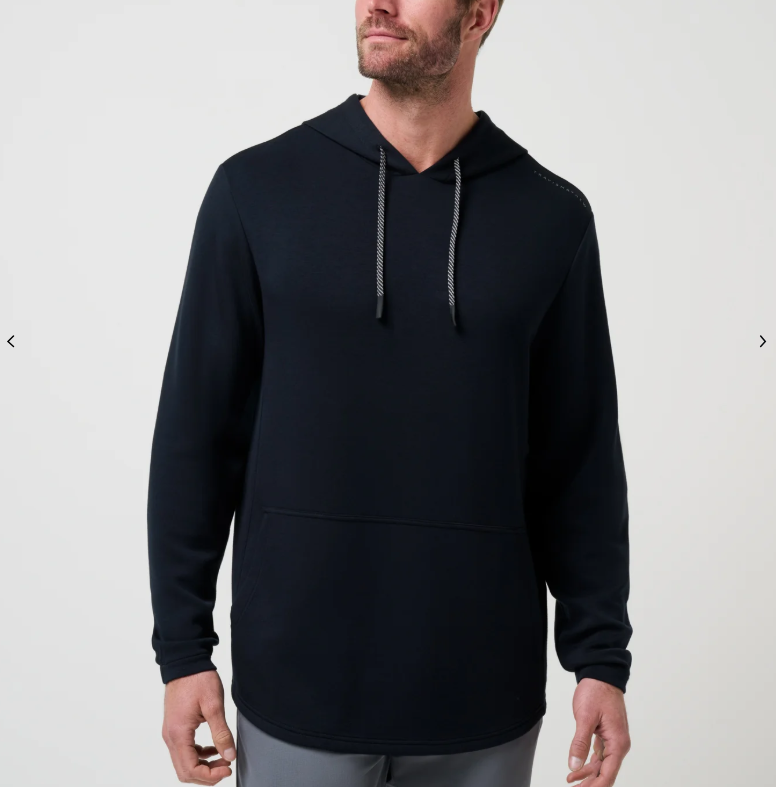 Travis Mathew Men's Fibercloud Quarter Zip A46145 Black