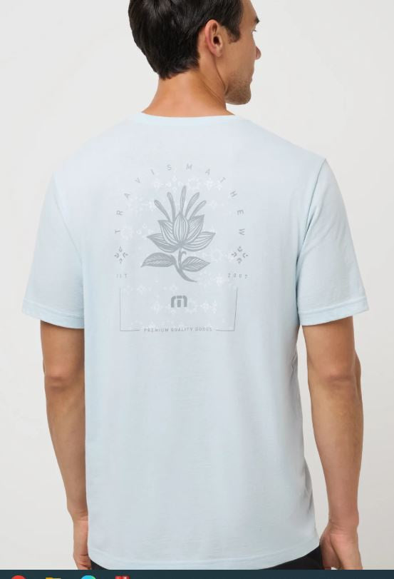 Travis Mathew  Men's Coastal Scenery Tee  Azzurro A42813