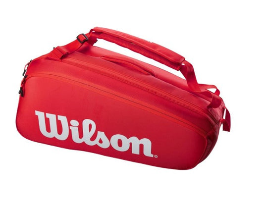 Wilson Super Tour 9 Racket Bag - Red