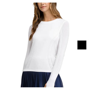 Wilson Women's Baseline Seamless Long Sleeve Tee - White