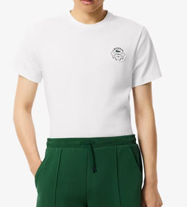 Lacoste Men's Ultra Dry Tennis Heritage Badge T-Shirt- TH7712 51 001